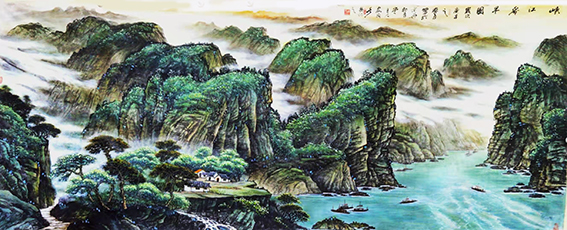 安茂水 国画作品5《峡江春早图》.jpg