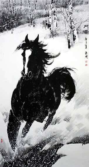 傅东明作品5《斗雪》.jpg