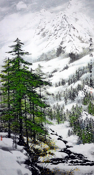 傅东明作品7《雪月松涛》.jpg