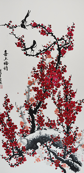倪宪振作品5《喜上眉稍》.JPG