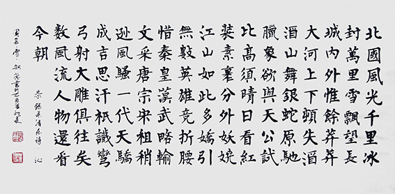 赵珂作品 《毛泽东〈沁园春·雪〉》.png