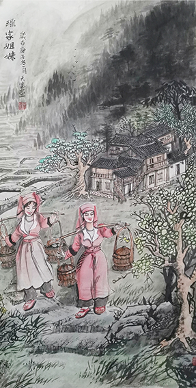 肖天宝作品《瑶家姐妹》.jpg