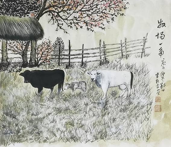 作品7 颜才现题 李彩云画《牧场一角》.jpg