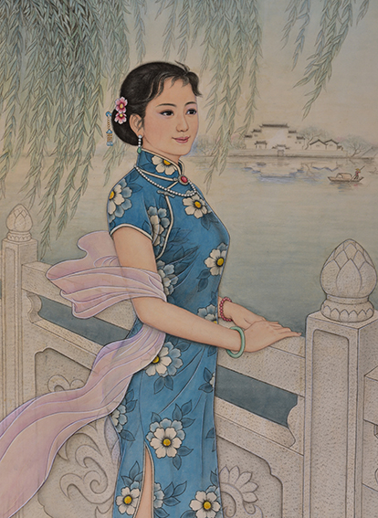 肖耀彩作品2《春绿江南》100X74cm.JPG
