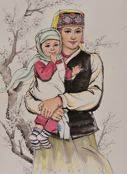 肖耀彩作品4《温馨》93X68cm.JPG