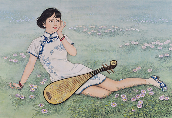 肖耀彩作品6《草原春韵》108X75cm.JPG