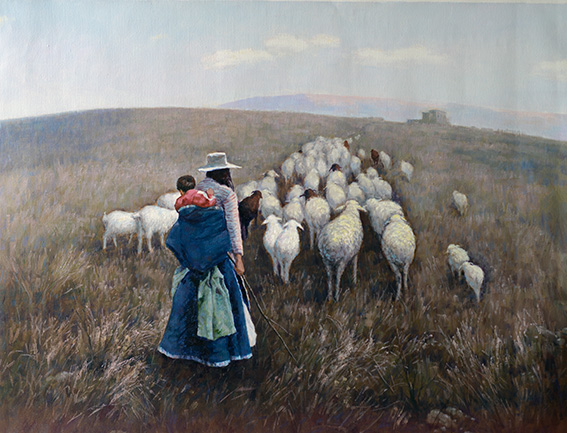 陈健作品《牧秋藏歌》规格：130cmx100cm.jpg