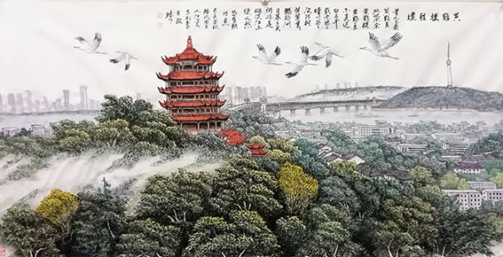 江治安作品 《黄鹤楼胜境》.jpg