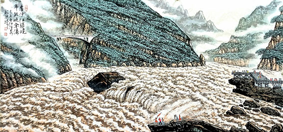 江治安作品 《金沙江胜境》.jpg