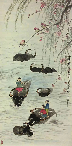 刘凤仙作品《春牧》.jpg