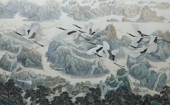 《神州大地》   104cm×164cm（徐震时  金家翔  张晓君作，全国获奖作品，入编  《中国现代美术全集》）1993年作.jpg