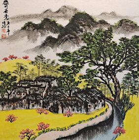 方勇作品 《徽州春意》.jpg