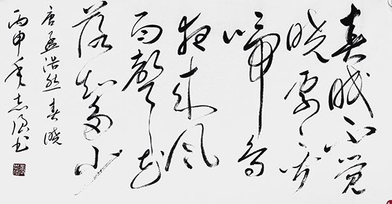2张志强作品 《孟浩然〈春晓〉》.JPG