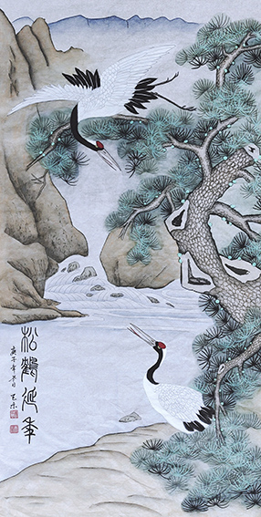 5周天示作品 《松鹤延年》.jpg