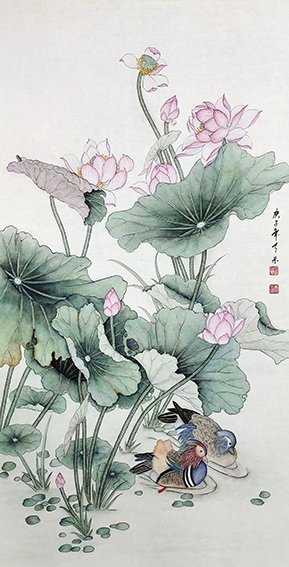 6周天示作品 《碧池倩影》.jpg