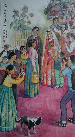 姜庆远作品5《婆家的水真甜》.JPG
