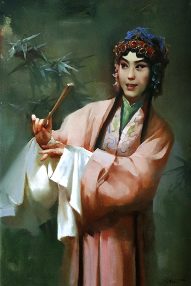 赵新颖作品《牡丹亭之杜丽娘》 规格：60cm×90cm 创作年代：2013年.jpg