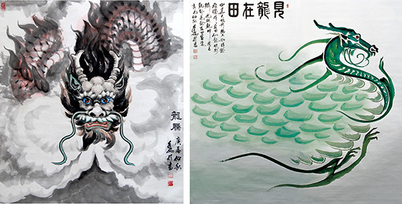 魏振武国画作品《龙腾》68X68cm 《见龙在田》200X200cm.jpg