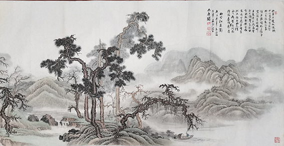 高健林作品5《幽谷松泉图》.jpg