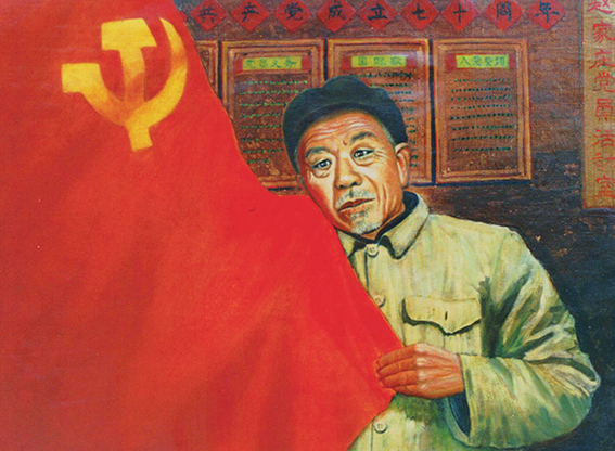 戴现学作品 《活烈士韩承山》规格：90cmX60cm 创作于1991年.jpg