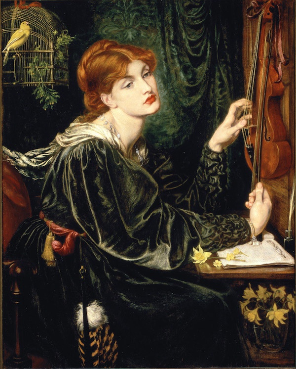 但丁·罗塞蒂《维罗妮卡·委罗内塞》（Veronica Veronese，1872），现藏美国特拉华艺术博物馆