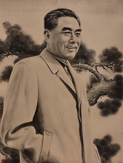 肖耀彩作品8《敬爱的周总理》54X70cm.jpg