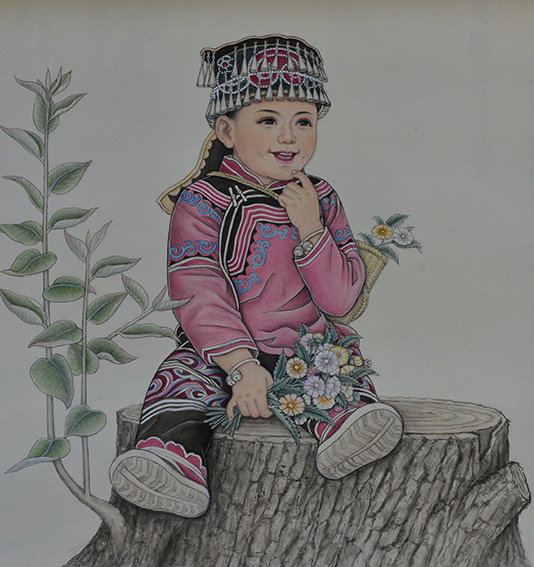 肖耀彩作品10《哈尼娃》65X65cm.JPG