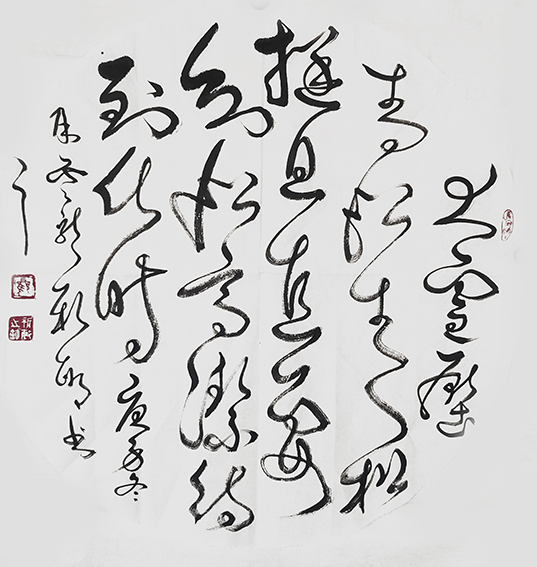 顾新敏作品《大雪压青松，青松挺且直。要知松高潔，待到雪化时》.jpg
