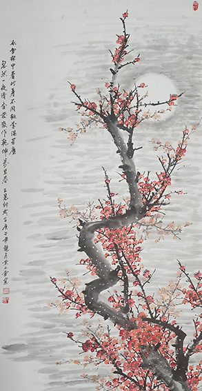 黄玉灵作品《红梅抱月》.jpg