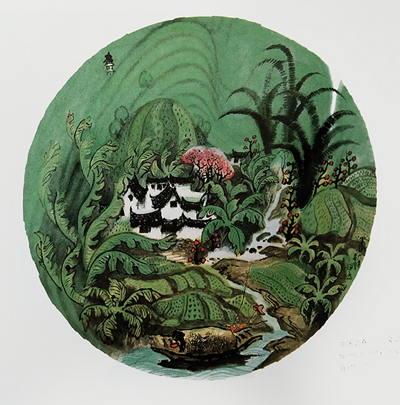 赵磊作品 《中国之春——山泉鸣》规格：直径67cm.jpg