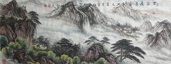 李守强作品《云雾飞瀑图》.jpg