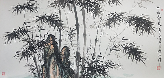 李守强作品《竹林春晓》.jpg