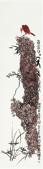 苏凤智作品《风光不与古人同》规格：138cm×34cm.jpg