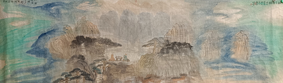 王玉喜作品《松下悟禅》规格：240cmⅩ90cm.jpg