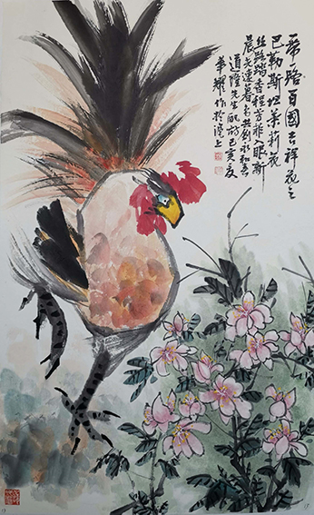 杨华耀作品 《一带一路百国吉祥花之巴勒斯坦茉莉》.jpg