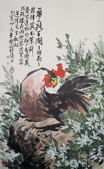 杨华耀作品 《一带一路百国吉祥花之菲律宾毛茉莉》.jpg