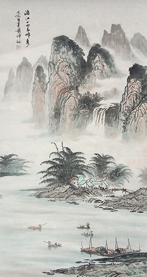 彭泽讯作品《漓江一曲千峰秀》.jpg