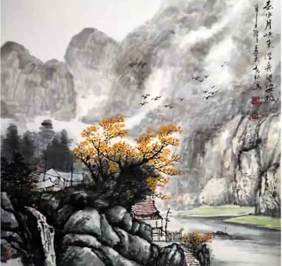 程克松作品《春水峡来 浮舟望安极》.jpg