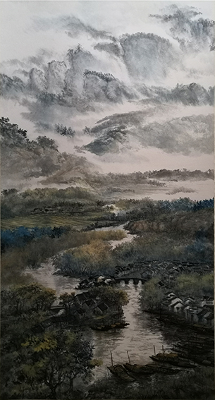 盛絜《福闽家园》  规格：136×68cm.jpg