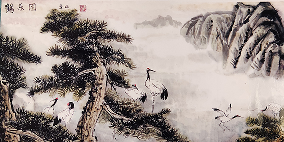 叶欣作品《鹤乐图》.jpg