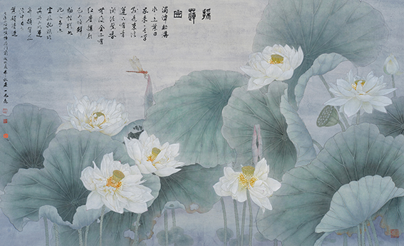 朱三秋作品《圣洁》规格：90X60cm 纸本 2018年.jpg