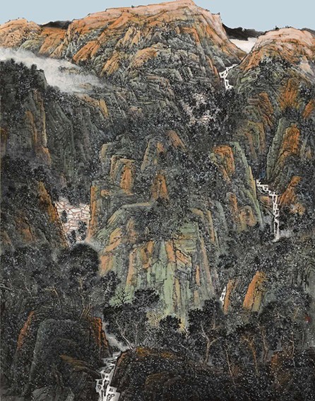 王俊 《春风杨柳万壑积雪图》规格：230cmX180cm 创作年代：2021年.jpg