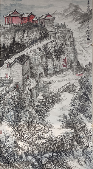 任纪成 2021年《寿比南山》180x97cm.jpg
