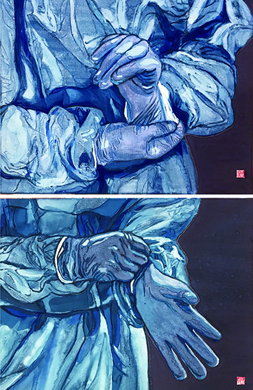 王一帆 《呵护》，100cm×160cm.jpg
