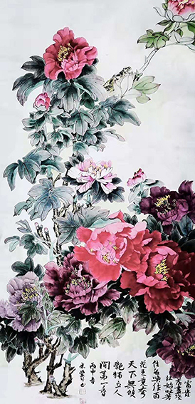 米丰琴作品 《牡丹图》2016年.JPG