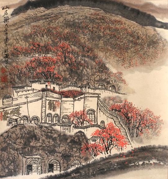 顾新敏作品-《山居图》.jpg