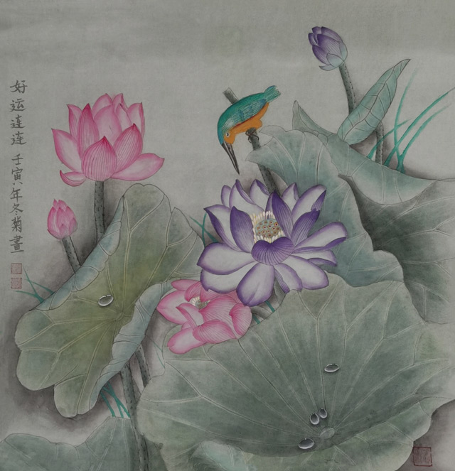 莫冬菊作品《好运连连》.jpg