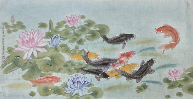 莫冬菊作品《连年有余》.jpg