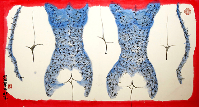 蓝犁作品8《人体-兰花》 2010年.jpg