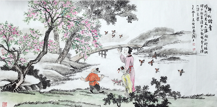 高健林作品《郊外踏青图》.jpg